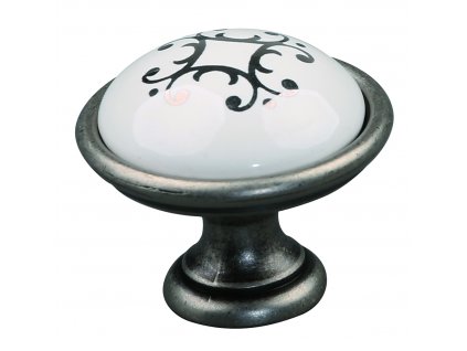 Nábytková knopka VENICE R starocín/porcelán