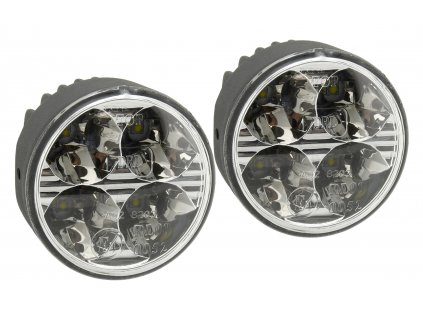 Světla denního svícení 4 HIGH POWER LED 12V/24V (kulatá 70 mm) 33551