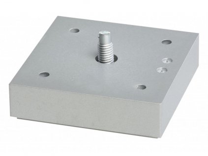 Nábytková nôžka hranatá s rektifikáciou 75 x 50 / šedá