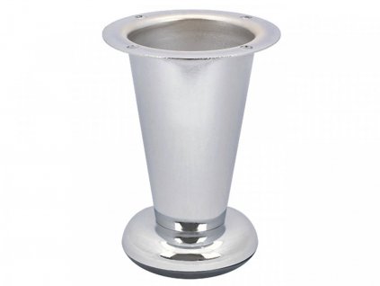 Nábytková nôžka guľatá bez rektifikácie 35 x 100 / chróm matný