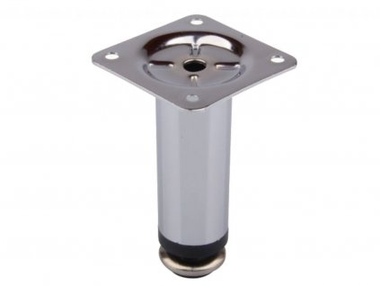 Nábytková nôžka guľatá s rektifikáciou 30 x 150 / chróm matný