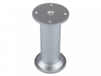 Nábytková nôžka guľatá s rektifikáciou 32 x 100 / chróm matný