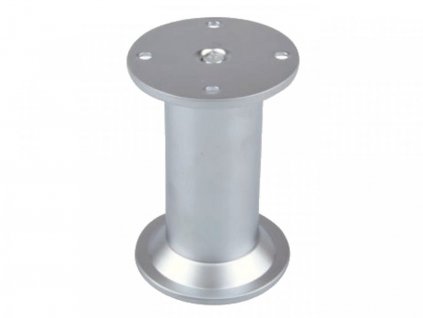 Nábytková nôžka guľatá s rektifikáciou 32 x 80 / chróm