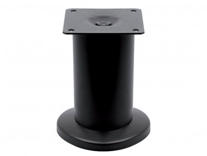 Nábytková nôžka guľatá s rektifikáciou 50 x 120 / čierna