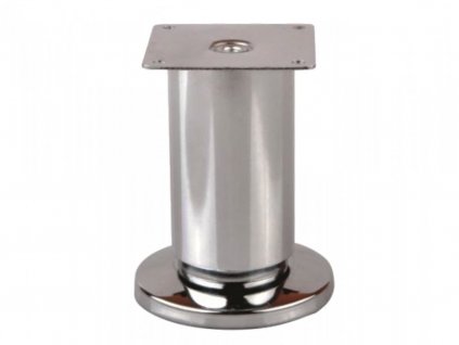 Nábytková nôžka guľatá s rektifikáciou 50 x 200 / nerez