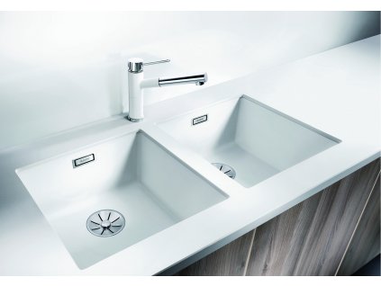 Granitový drez Blanco SUBLINE 400 U InFino káva  + Sinks čistiaca pasta