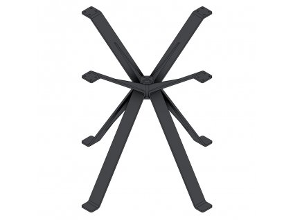 MILADESIGN designová centrální stolová noha čtyři ramena EX 72080-4 černá