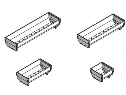 BLUM ZSI.040SI Orga Line miska 88x352 mm nerez