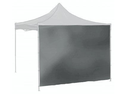 Bočnice pro párty stan 2x3m 210D šedá WATERPROOF 13344