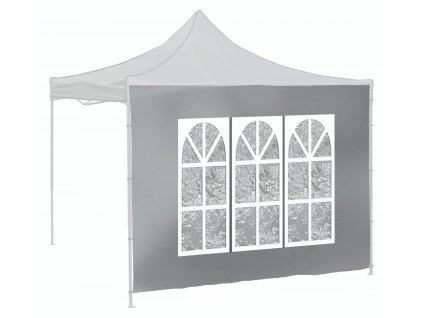 Bočnice pro párty stan WINDOW 2x3m 420D šedá WATERPROOF 13345