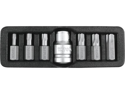 Sada bitů 7 ks TORX s otvorem YT-0416