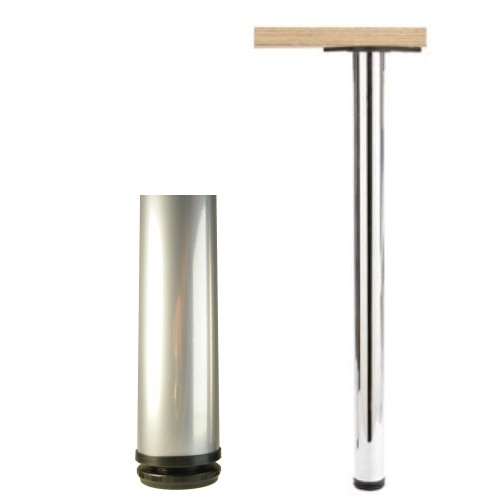 Stolová noha 710/60 mm chróm satén