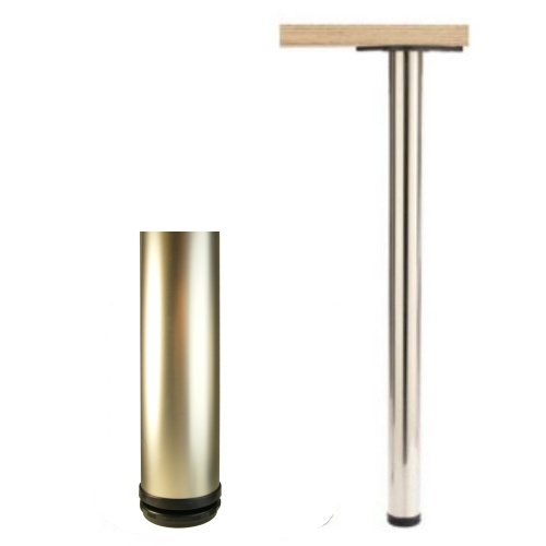 Stolová noha 710/60 mm nikel satén