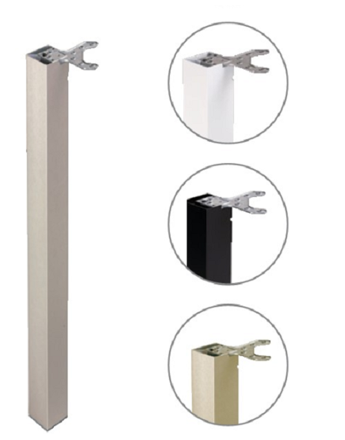 Stolová noha hlinikový profil 60x60 710 mm Farba/Provedenie: hliník