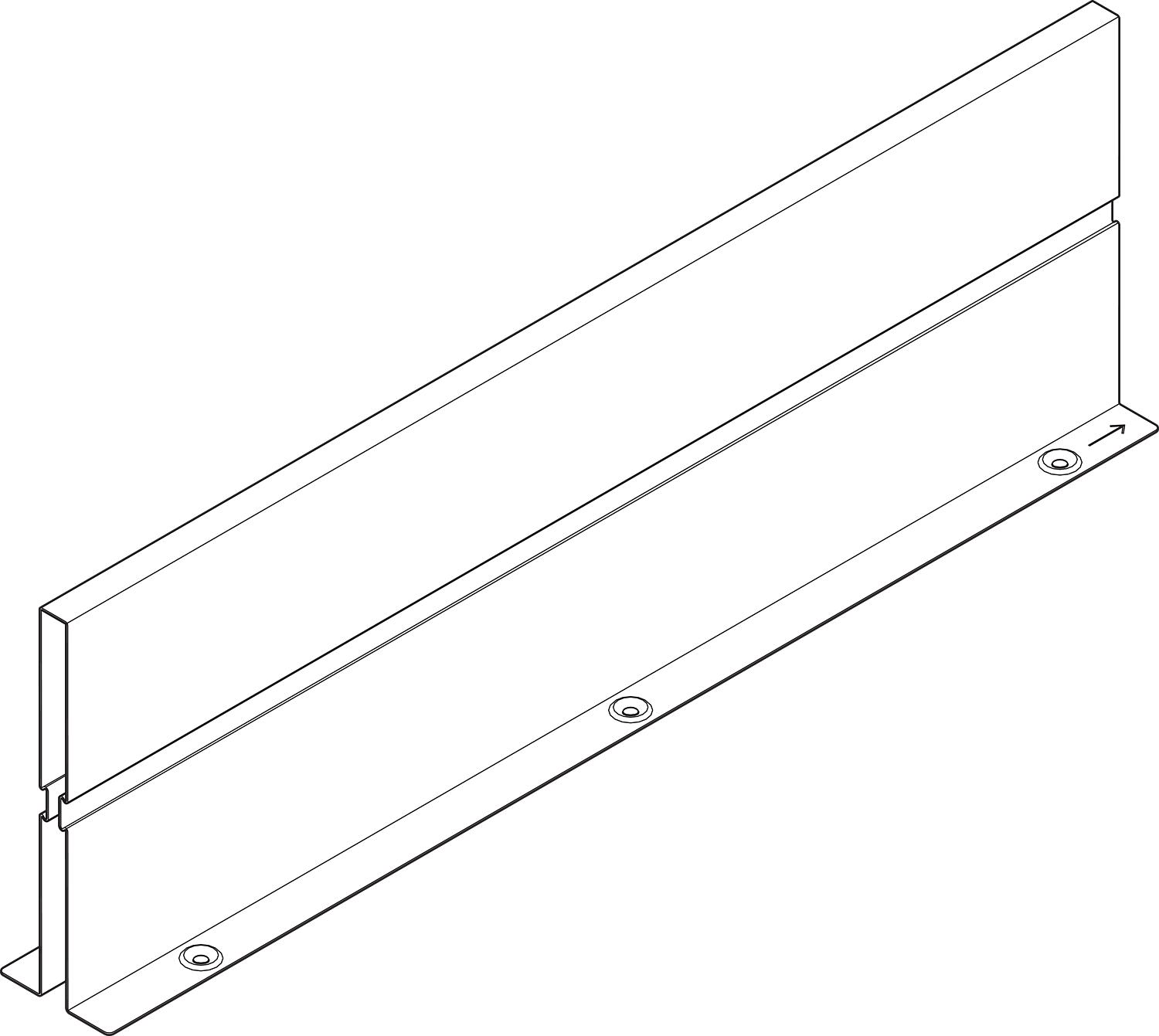 BLUM Z46L520S medzistena Antaro 550mm R906