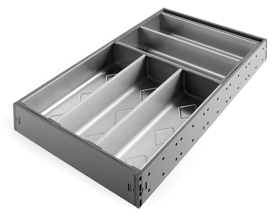 StrongMax príborník 500 x 276 mm 5 misek siva