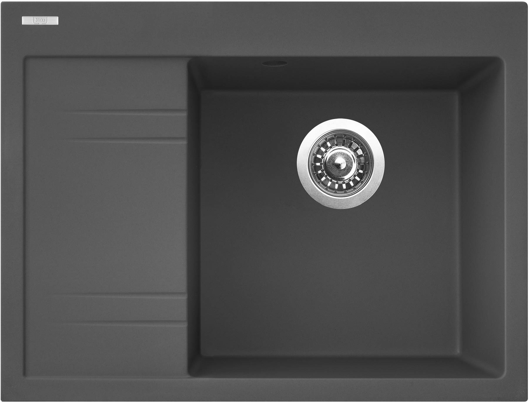 Granitový drez Sinks RIM 650 P Titanium