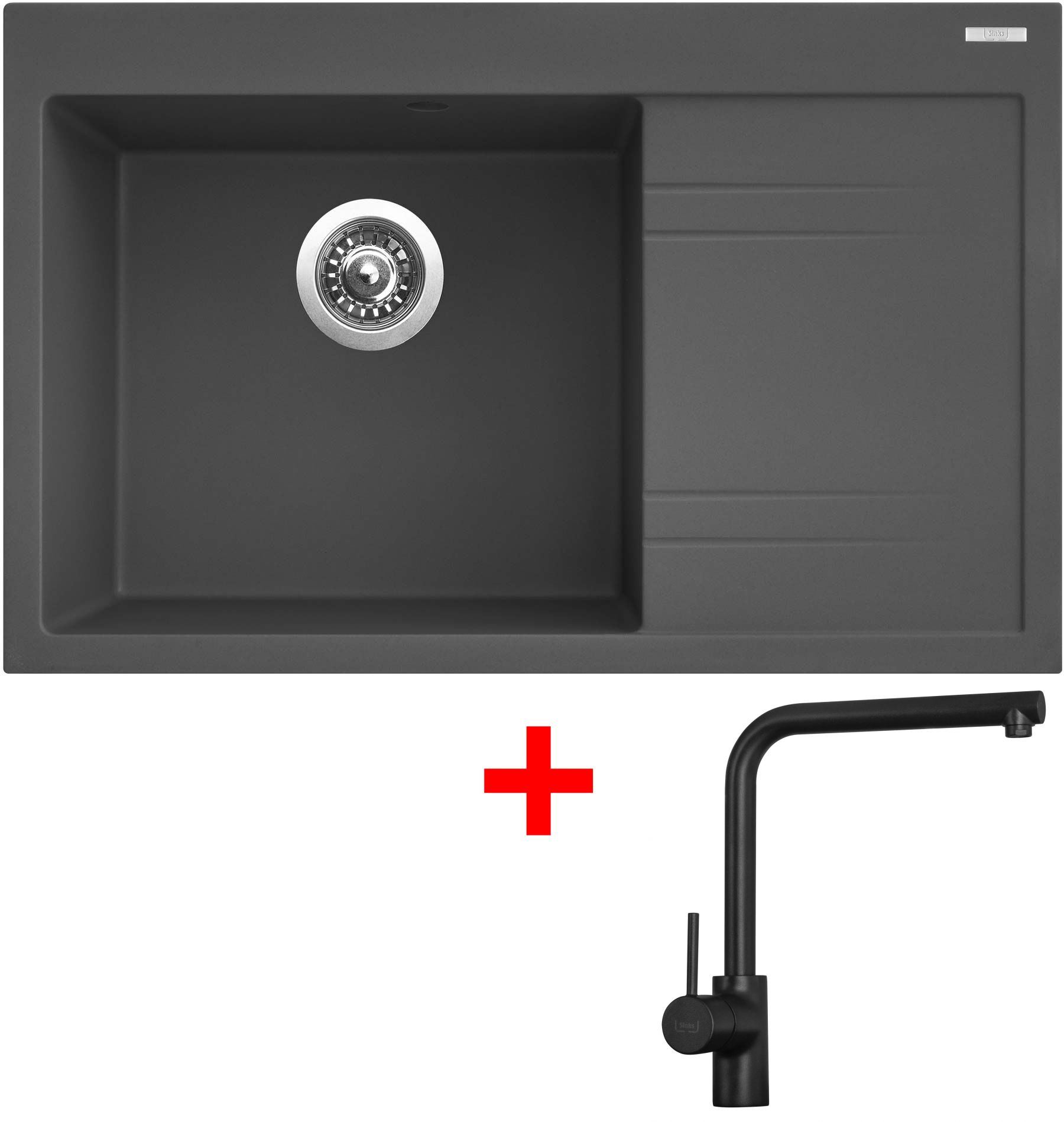 Akčný set Sinks RIM 780 L Titanium + batéria ELKA černá