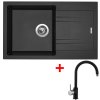 69993 set sinks kuchynsky drez linea 780 n baterie vitalia metalblack