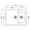 3843 5 granitovy drez sinks crystal 615 1 metalblack