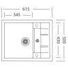 3855 5 granitovy drez sinks crystal 615 metalblack