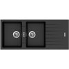 Granitový drez Sinks PERFECTO 1160 DUO Metalblack + Sinks čistiaca pasta 200g