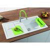 Granitový drez Blanco SITY XL 6 S InFino sivá skala kiwi  + Sinks čistiaca pasta