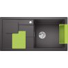 Granitový drez Blanco SITY XL 6 S InFino sivá skala kiwi  + Sinks čistiaca pasta