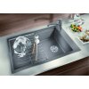 Granitový drez Blanco ELON XL 8 S sivá skala + nerezová mriežka  + Sinks čistiaca pasta
