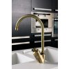 4458 5 kuchynska baterie sinks retro 54 bronz