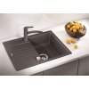 Granitový drez Blanco ZIA 45 S Compact kávová s excentrom  + Sinks čistiaca pasta