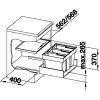Odpadkový kôš Blanco FLEXON II 60/3 3x15 L