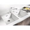 Granitový drez Blanco SUBLINE 400 U jazmín s tiahlom  + Sinks čistiaca pasta
