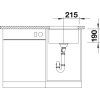 Granitový drez Blanco SUBLINE 400 U jazmín s tiahlom  + Sinks čistiaca pasta
