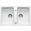 Granitový drez Blanco LEXA 8 InFino biela s excentrom  + Sinks čistiaca pasta