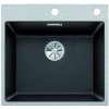 Granitový drez Blanco SUBLINE 500 IF/A SteelFrame InFino antracit s tiahlom  + Sinks čistiaca pasta