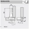 Nábytkový záves MODUL 91M2550 naložený vrut 100°