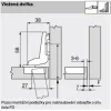 Nábytkový záves MODUL 91M2750 vložený vrut 100°