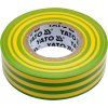Izolační páska elektrikářská PVC 19mm / 20m žluto-zelená YT-81655