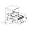 Odpadkový kôš Blanco SELECT II 60/2 Orga 1x30 L 1x19 L