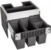 Odpadkový kôš Blanco SELECT II 60/4 Orga 2x15 L 2x6 L
