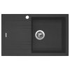 Granitový drez Sinks LINEA 780 N Granblack pravý