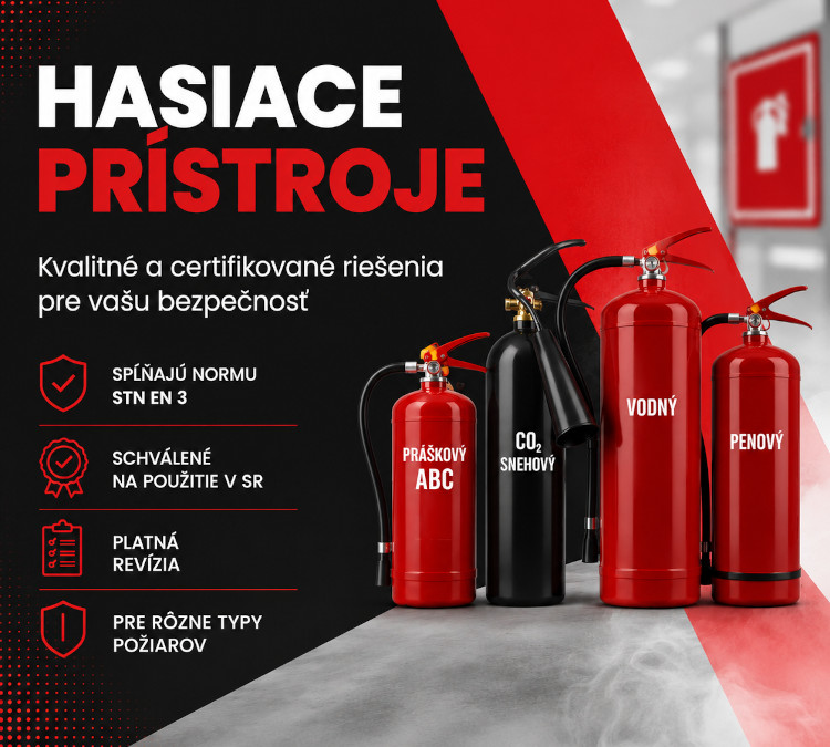 Certifikované hasiace prístroje