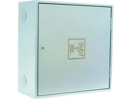 Nástenný hydrant celonerezový s tvarovo stálou hadicou D25 – 30bm – plné dvierka – prúdnica ekv.6