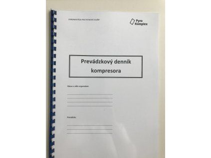 Prevádzkový denník kompresora