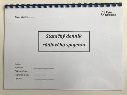 Staničný denník rádiového spojenia
