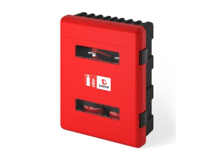 DUAL – plastová skrinka pre hasiace prístroje 2×6 kg  vhodná do automobilu