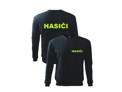 FLUO detská mikina klasik HASIČI