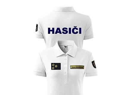 HASIČI polokošeľa biela DPO dámska