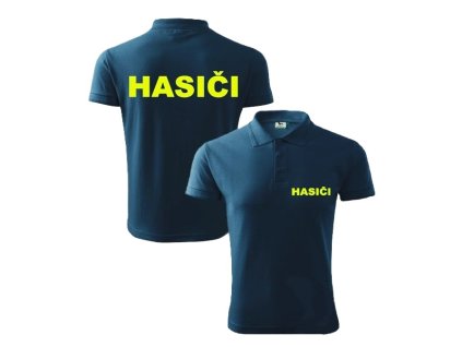 HASIĆI polokošeľa Navy FLUO